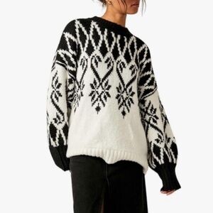 Oversized Free People Fireside Tunic Sweater